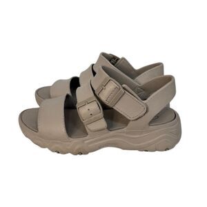 Skechers D'Lites 2.0 Beach Sandals Women's Taupe Size 8